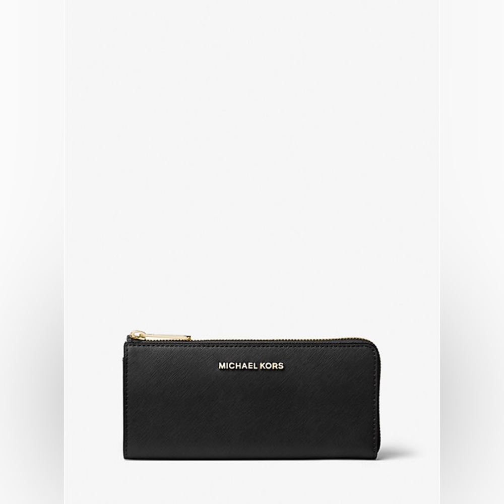 Michael Kors Black Jet Set Travel Wallet